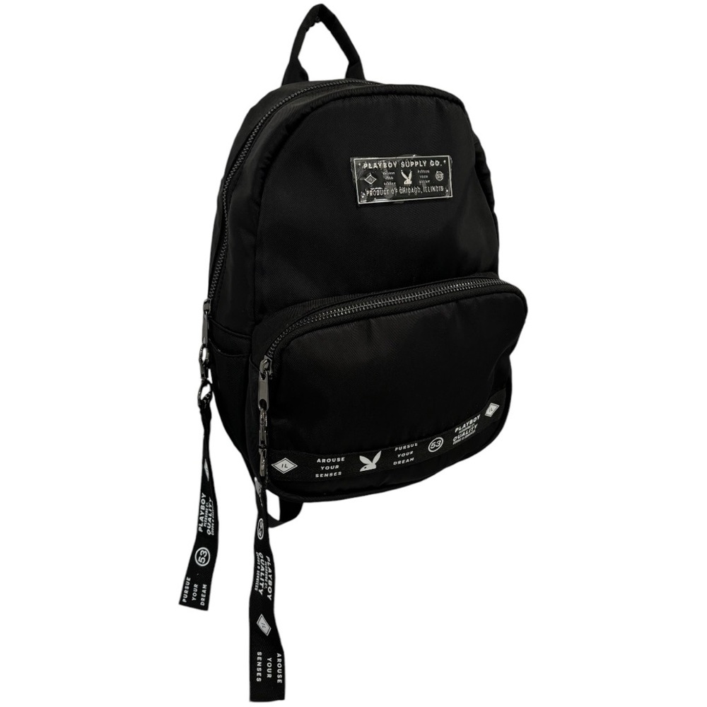 Black Playboy Mini Backpack